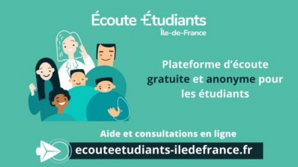 « Écoute Étudiants Île-de-France », plateforme d&#039;aide pour les étudiants en souffrance